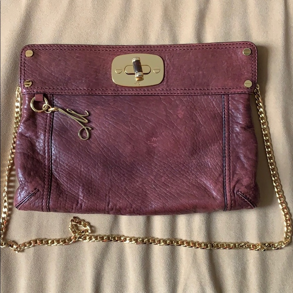Milly genuine leather clutch